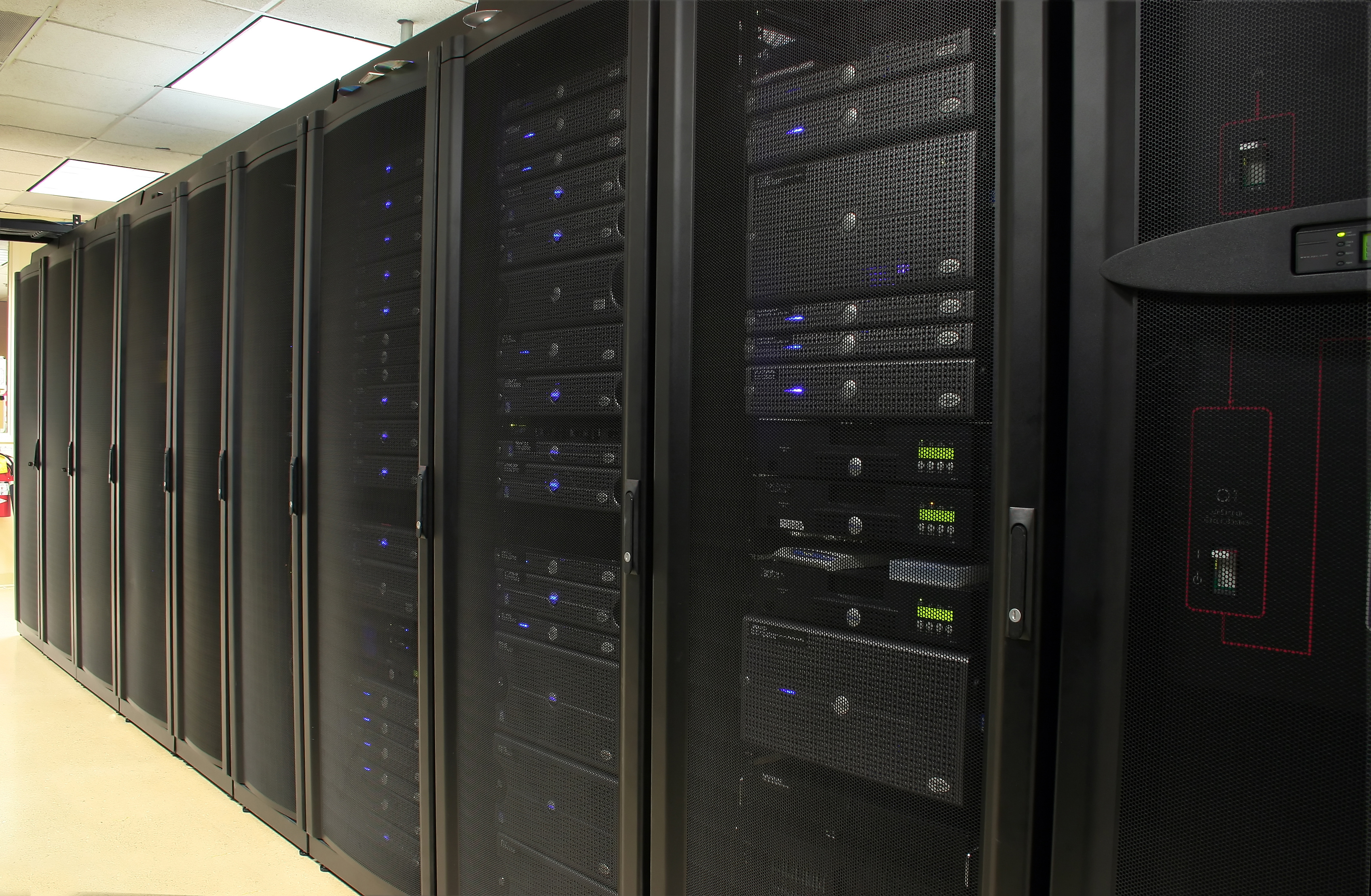 Server racks in the ITS data center
